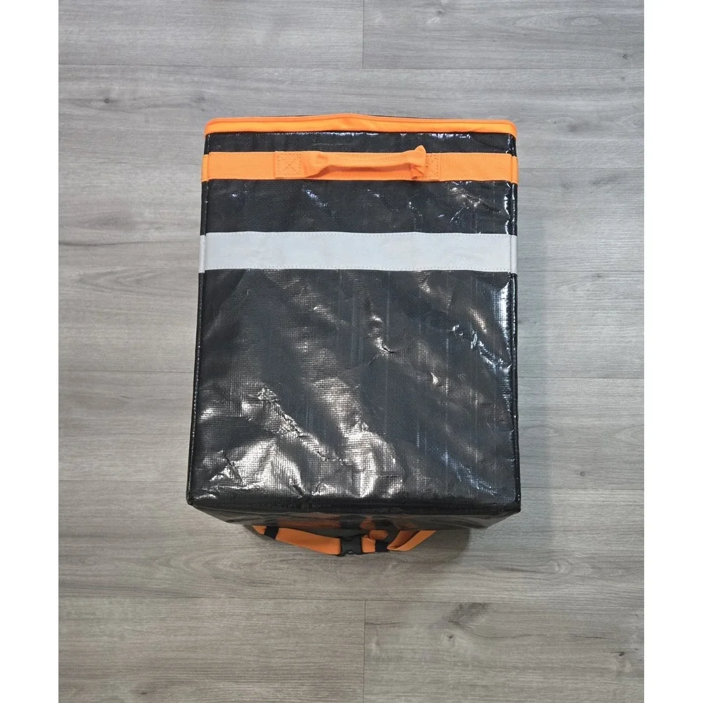 Courier Style Delivery Tote Bag Large Food Storage Foldable Backpack 20x16x12